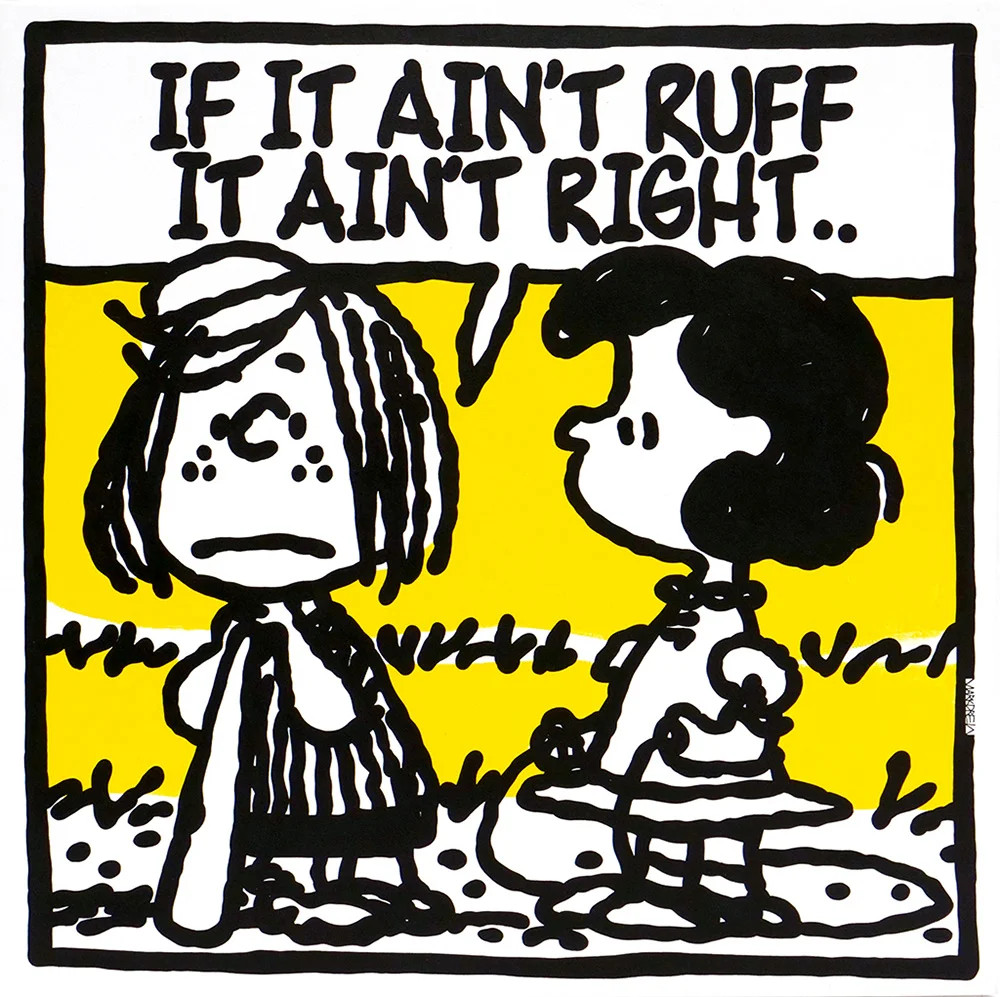 Mark Drew Brings His Rap-Inspired Peanuts Art to the Hip Hop Capital