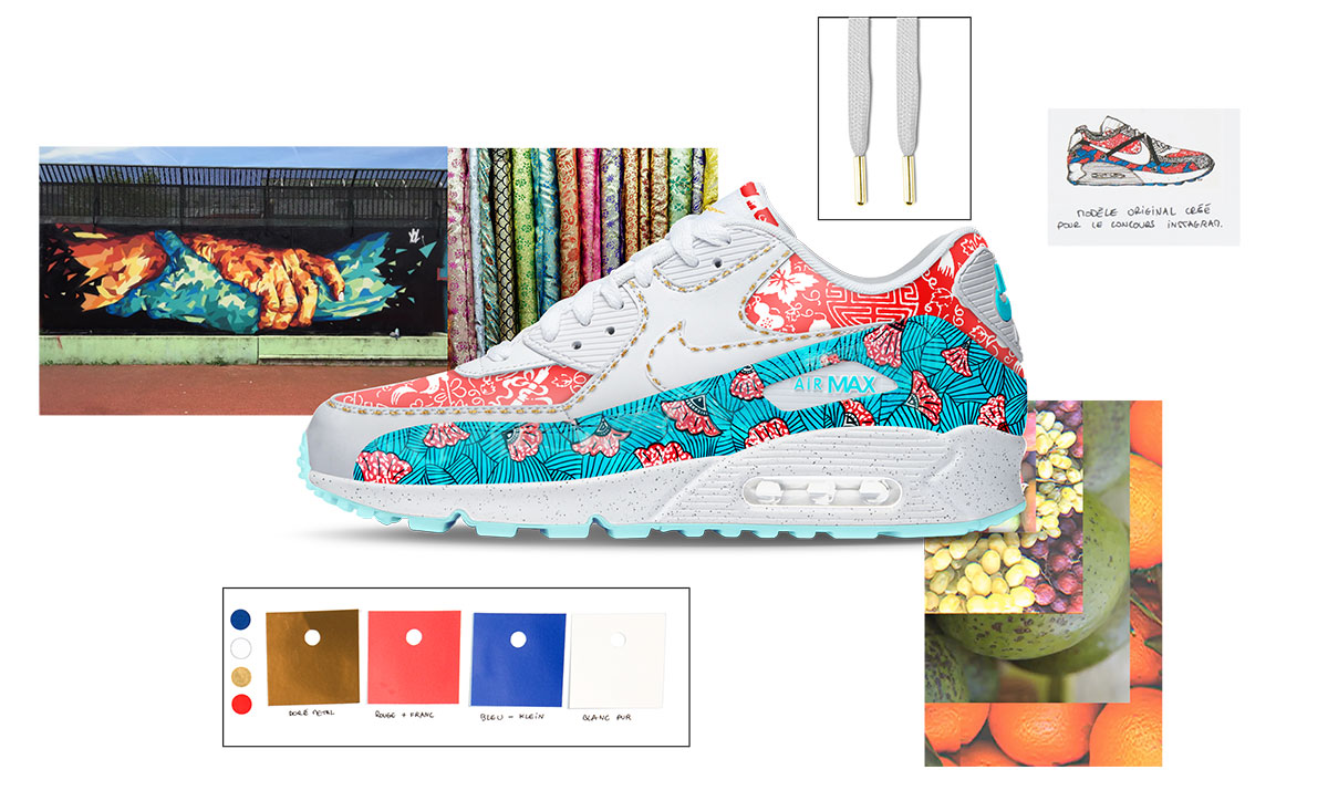 Air Max 90 "Age of Gold" by Coralie Rabbe