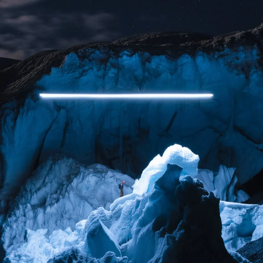 The Icy Blue Walls of a Peruvian Glacier are Illuminated in Reuben Wu’s Latest Series 