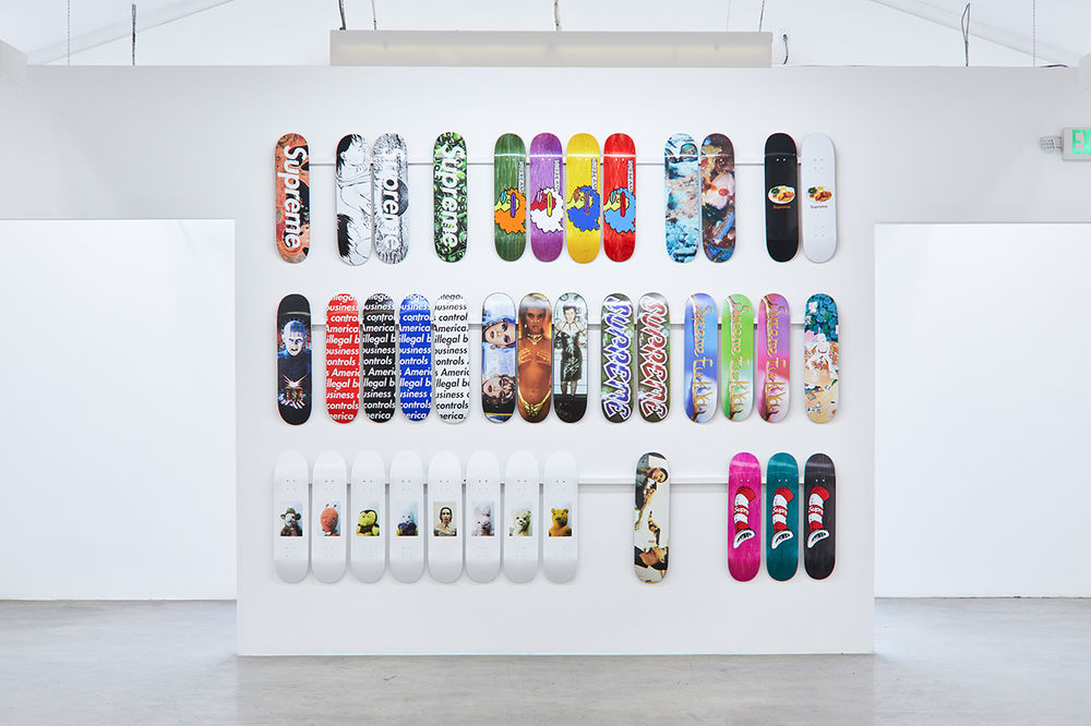 Supreme Meets Sotheby's: The Complete Collection of Skateboard Decks, Discover an incredible collection of Supreme skateboarding decks from LA  based collector Ryan Fuller. Featuring unique collaborations with artists  like