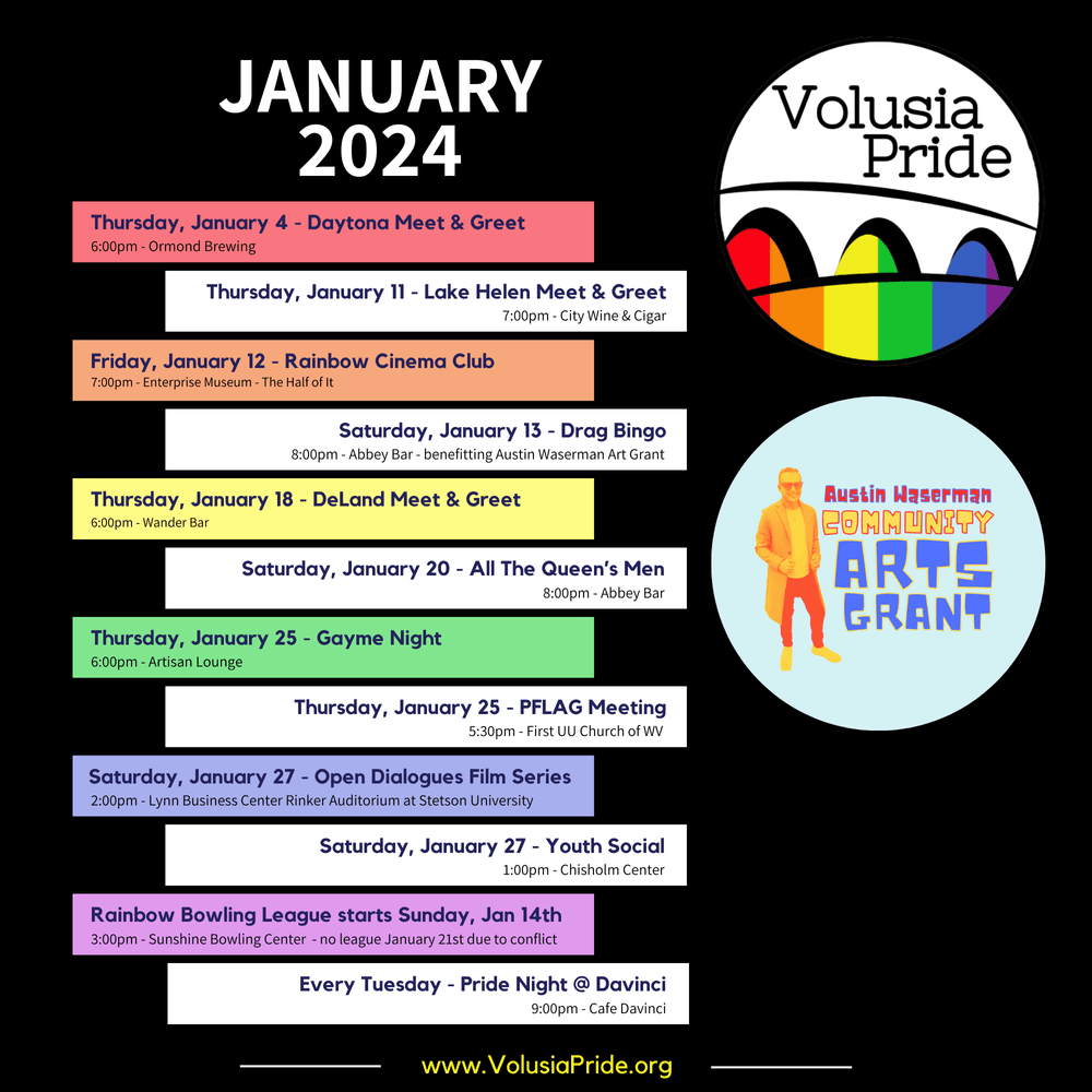 Calendar of Events — DeLand Pride