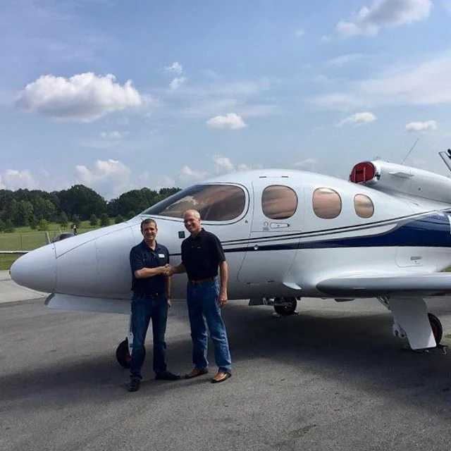 Congratulations to Joe, the newest Vision Jet pilot and the 5th that we&rsquo;ve trained and signed off for a checkride 👍 Great work, Joe- see you in the flight levels! ✈️ #sf50 #theflightacademy