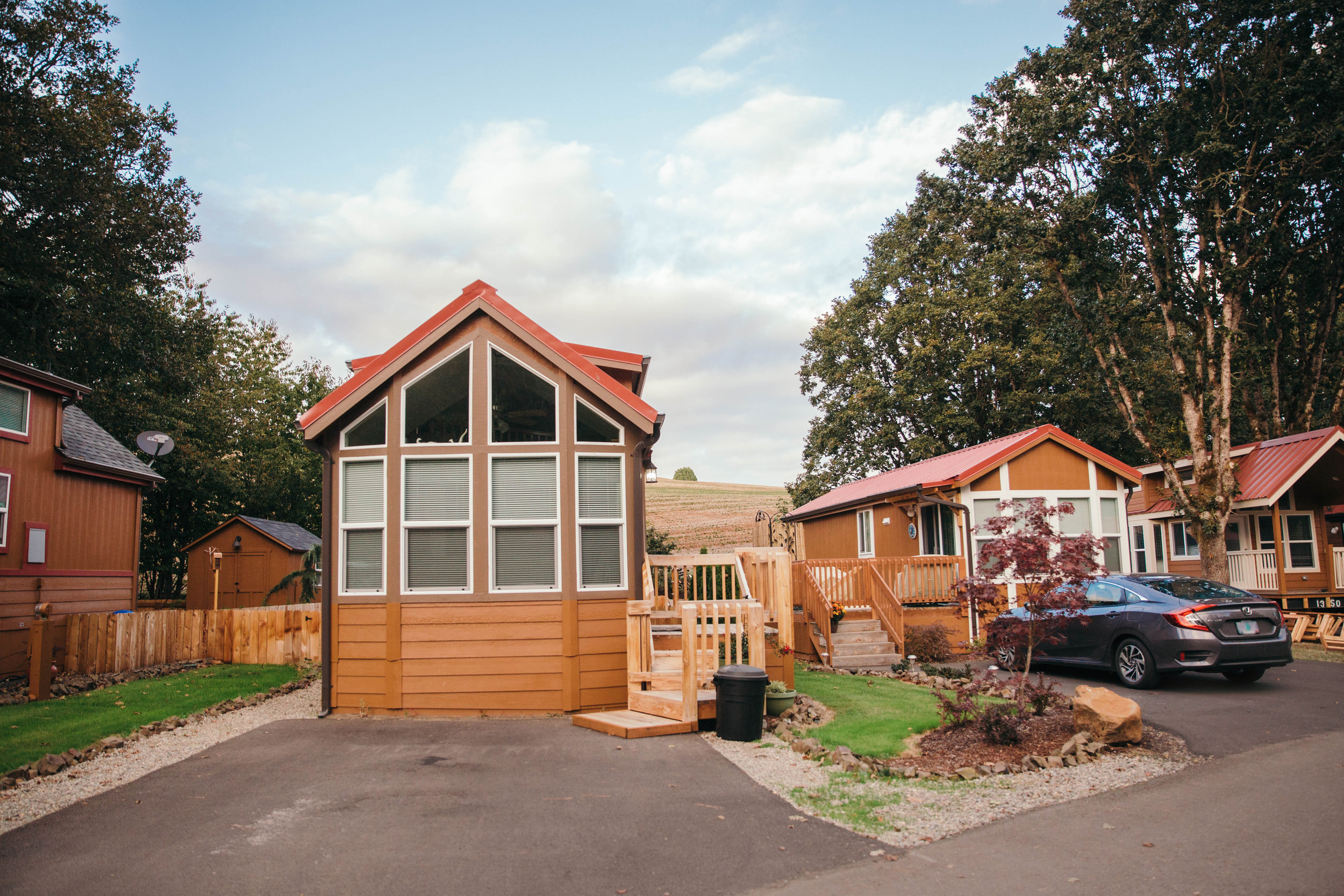 Outdoor View of Tiny Homes