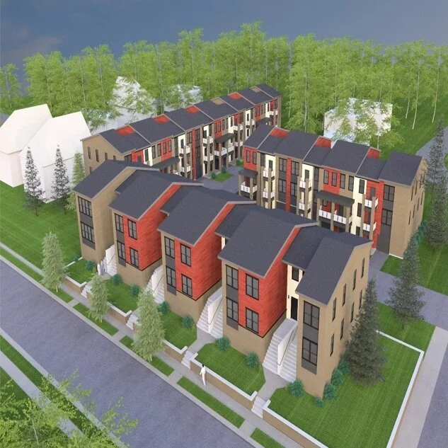 Rendering, Hale Avenue Townhomes