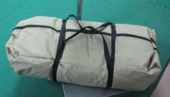 Our tents come in a durable 300 Denier PVC coated bag with compression straps. Approx size is 32" L x 15" w x 8" D. Approx weight is 28 lbs. 