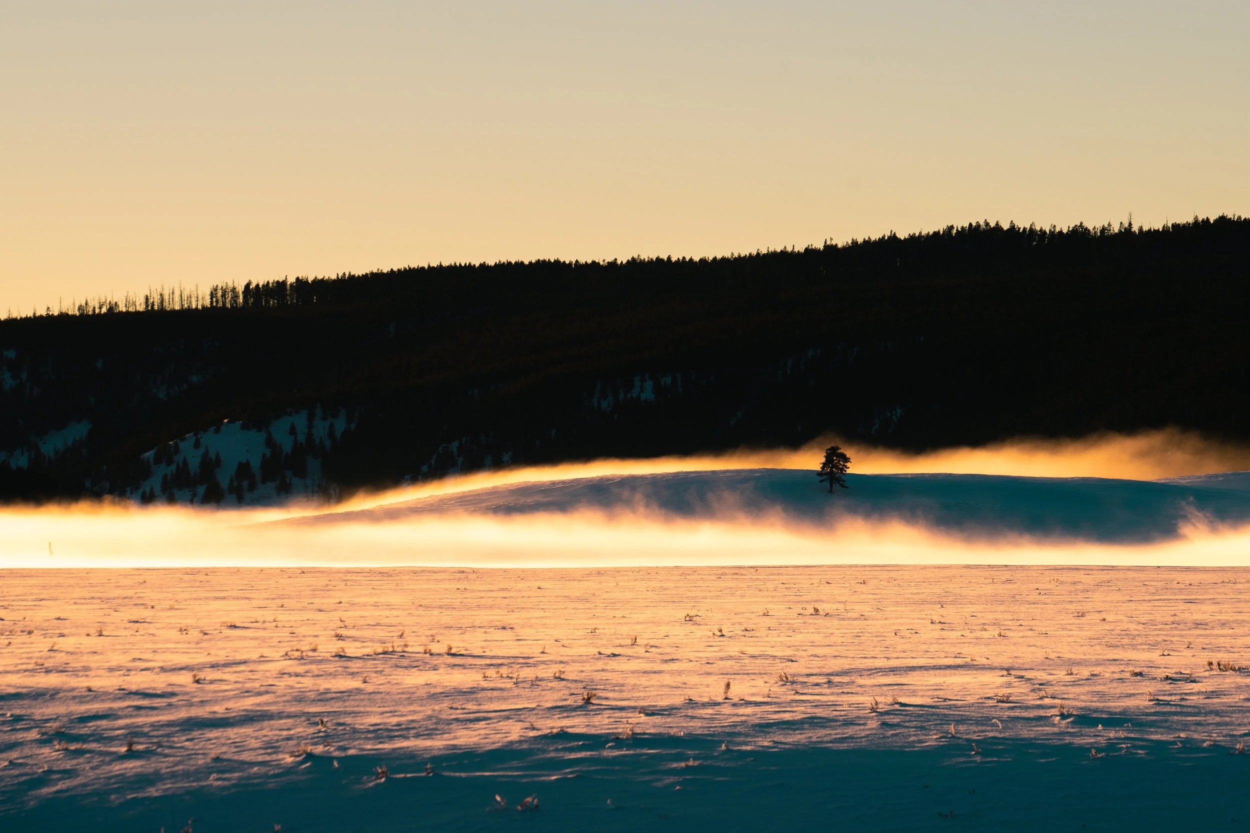 Sunset at Alum Creek, Yellowstone National Park