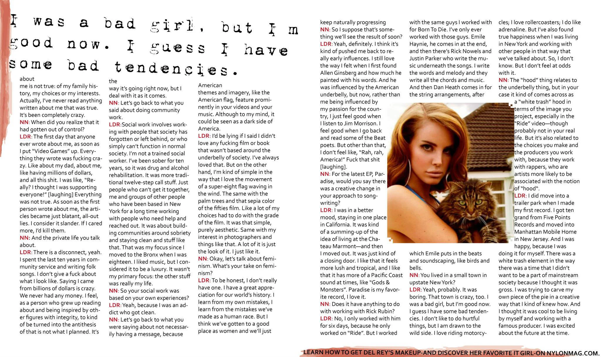 Lana Del Rey Magazine Layout-Page 3