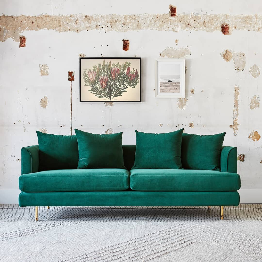 I have always loved the Margot sofa by Gus and it has the added benefit of reusing plastic bottles for its fill. Saving the ocean and landfills from plastic waste and making a super comfortable sofa. Swipe to see how many bottles each sofa uses. For 