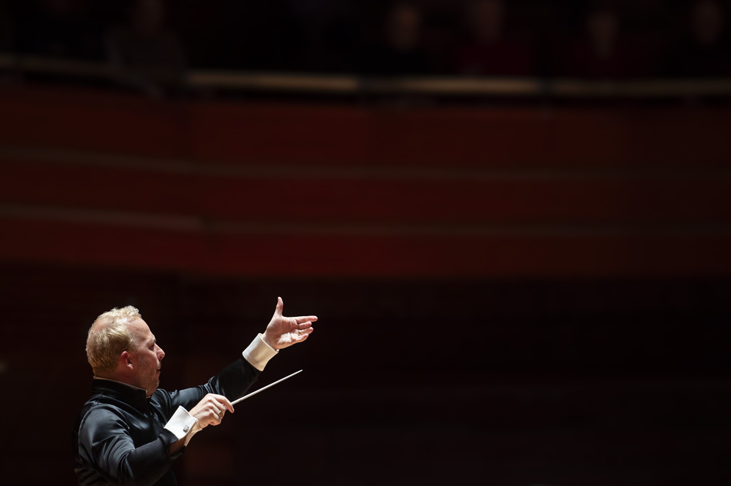   Philadelphia Orchestra conductor Yannick Nezet-Seguin performs with the Berlin Staatskapelle at the Kimmel Center to start their international orchestra series on Sunday, Dec. 3, 2023.  