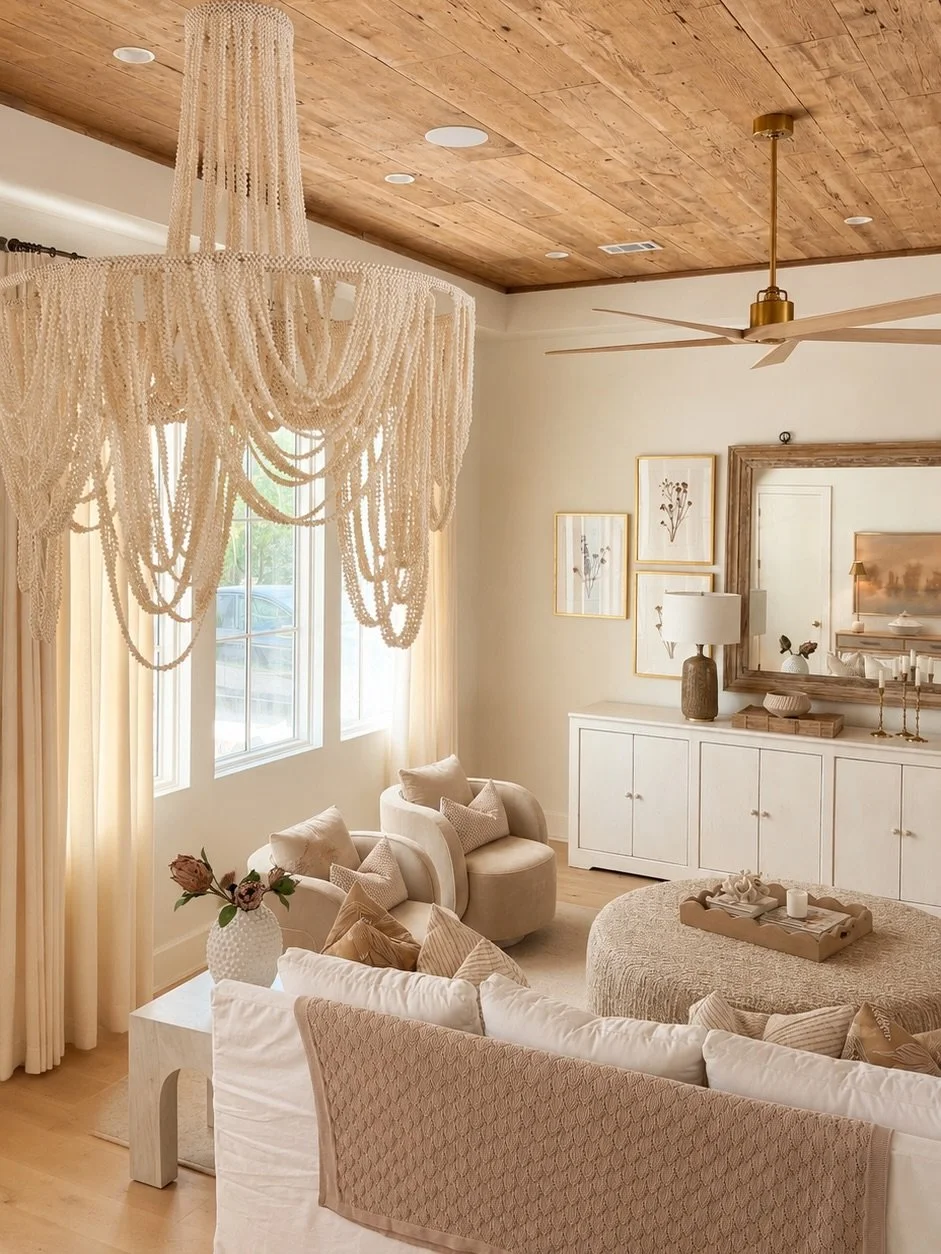 One of my favorite things about this space is how it instantly makes you exhale. The textures, the natural light, the warmth of the wood overhead&hellip; it all comes together to create a feeling that&rsquo;s hard to put into words, but impossible to