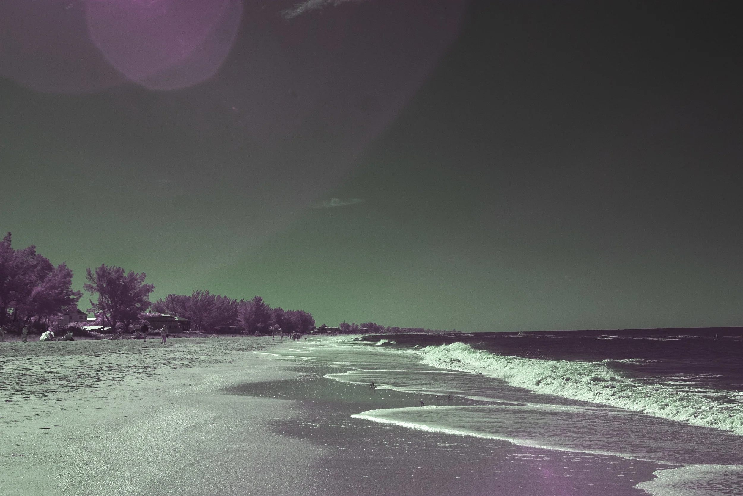 The is a simple landscape that I took on Hunting Beach in Sarasota Florida. This was the first one that I edited on my own, even before my friend walked me through on how to edit infrared and honestly this is one of my favorites.