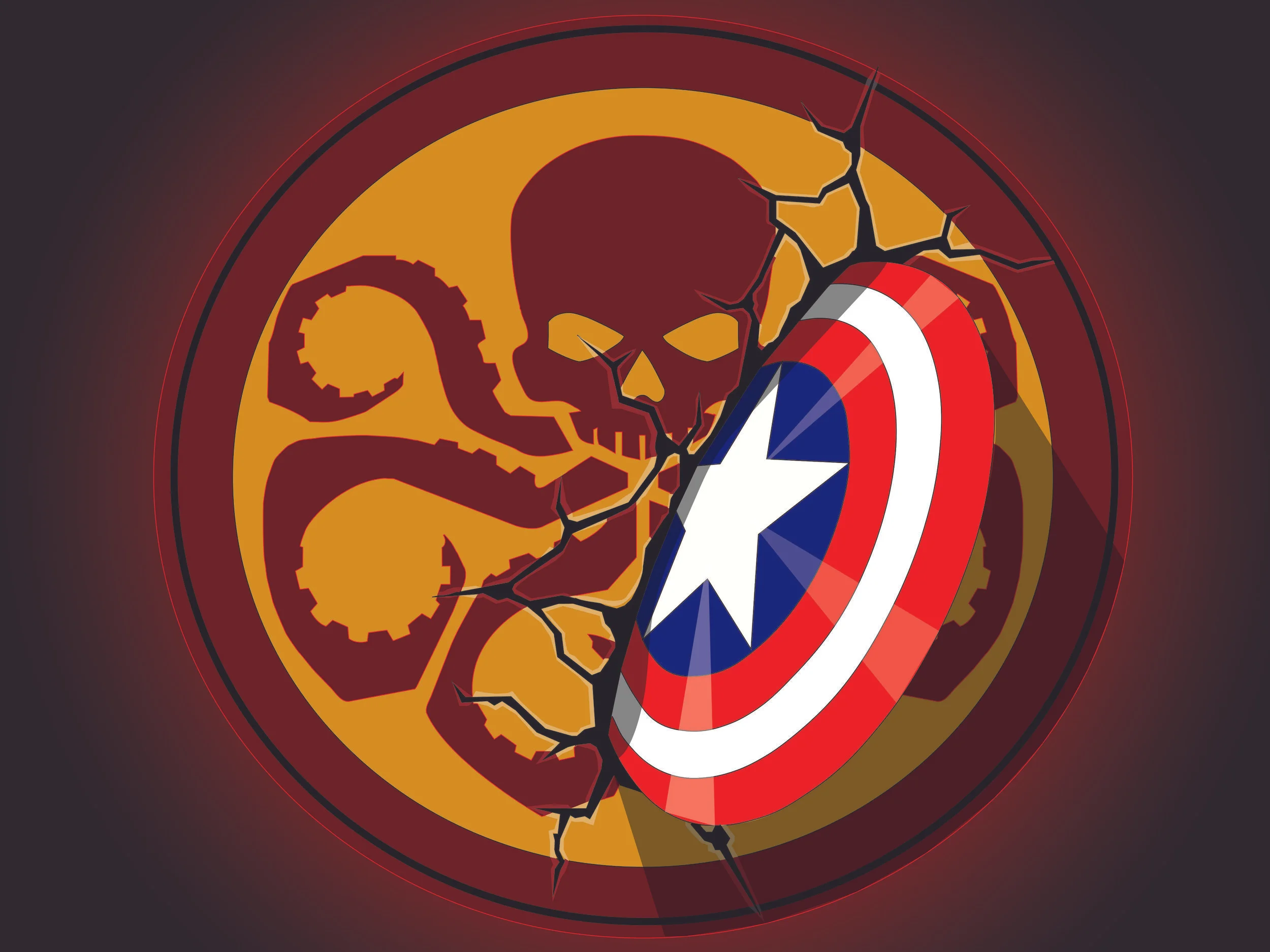 I made this my first semester of college at RIT for my final for 2D design. We had to digitally draw whatever we wanted using 2 different color schemes. I drew this using Adobe Illustrator.
