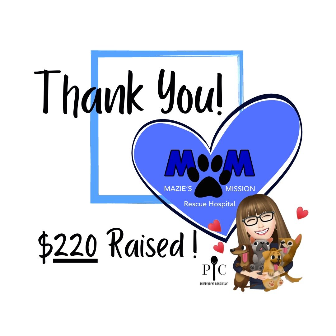 A HUGE THANK YOU to everyone who ordered through our Pampered Chef fundraiser!! 🥳

We are so grateful for the support of our wonderful volunteer Lorraine, who organized the fundraiser and donated her commissions to our rescue program. It truly takes