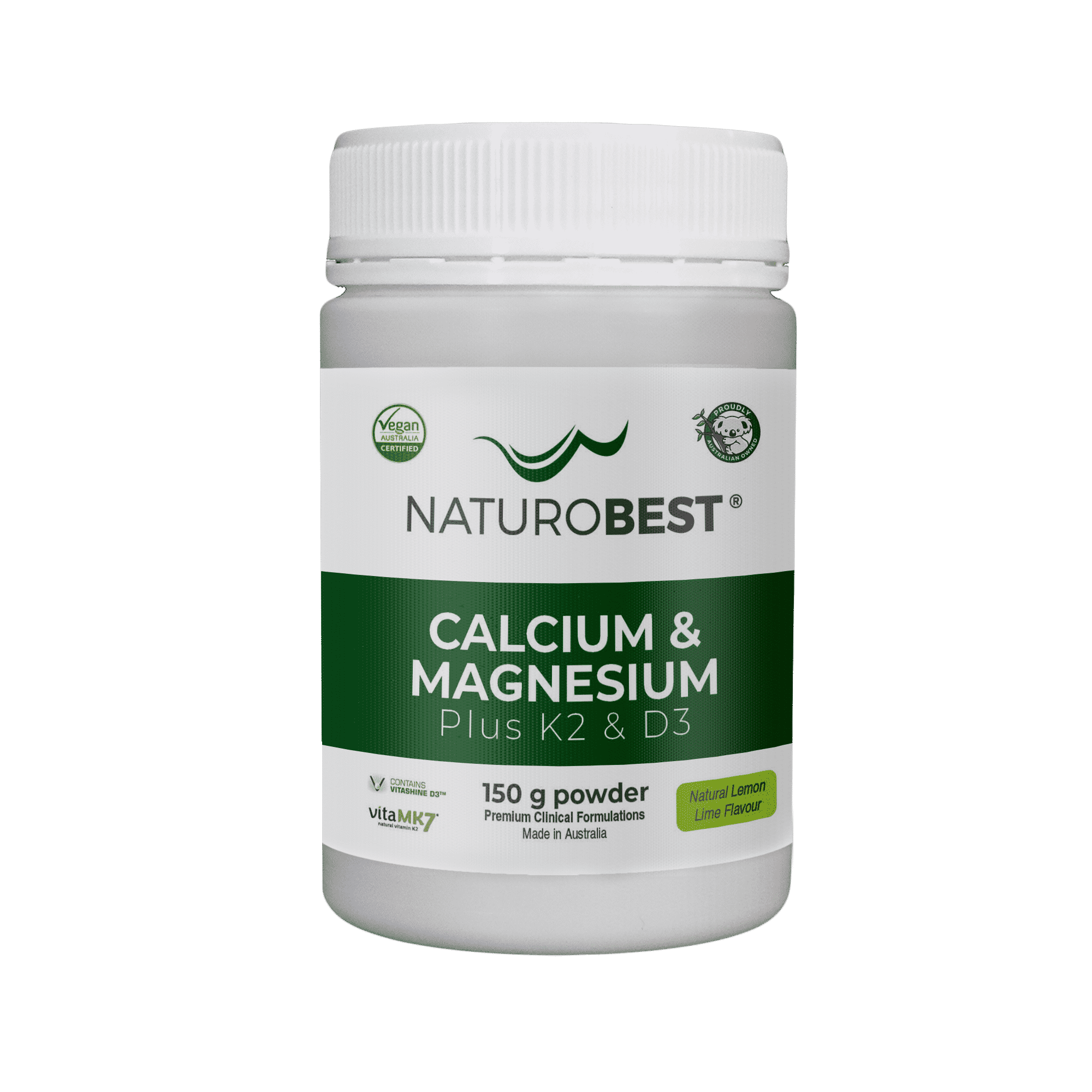 CALCIUM & MAGNESIUM POWDER WITH K2 + D3 — ALL THE H