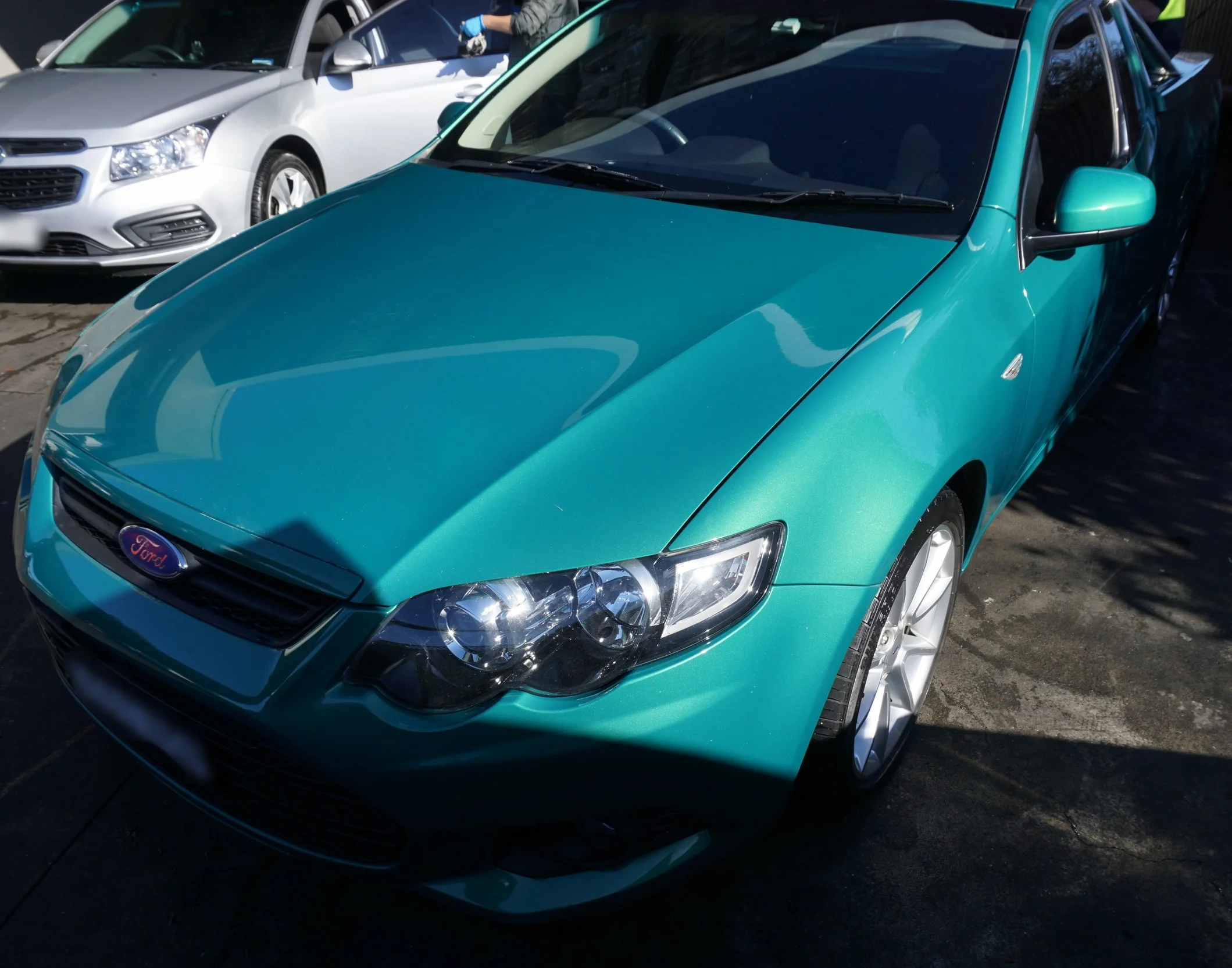 Ford XR6 Ute Hand Polish