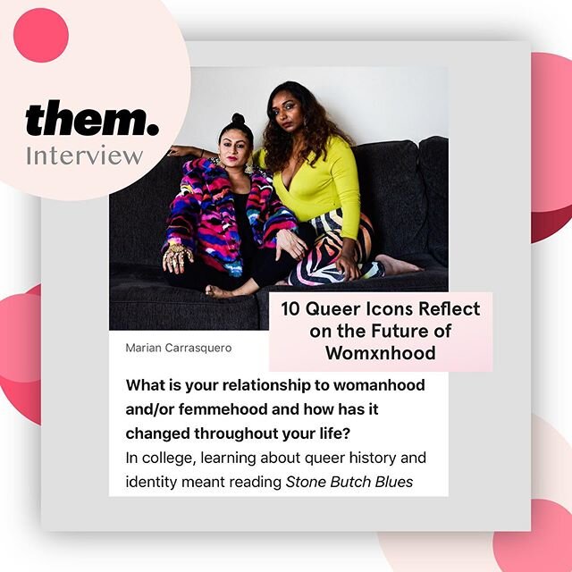 We were featured in @them as queer icons! For Intl Womxn Month, we were asked what we think the future of womxnhood and femme hood is, and here&rsquo;s what we had to say.

Find the link to the article on our bio!

We hope everyone is taking good car