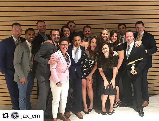 These 15 amazing humans are some of the most fabulous physicians I know. I could not be more proud of them for graduating from the hardest (in my opinion) place to train in this country! #EmergencyMedicine #CountyStyle #JaxEM 
#Repost @jax_em with @g
