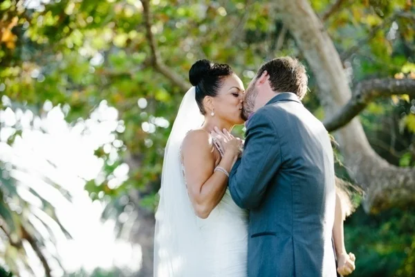 Gorgeous outdoor Malibu wedding ceremony