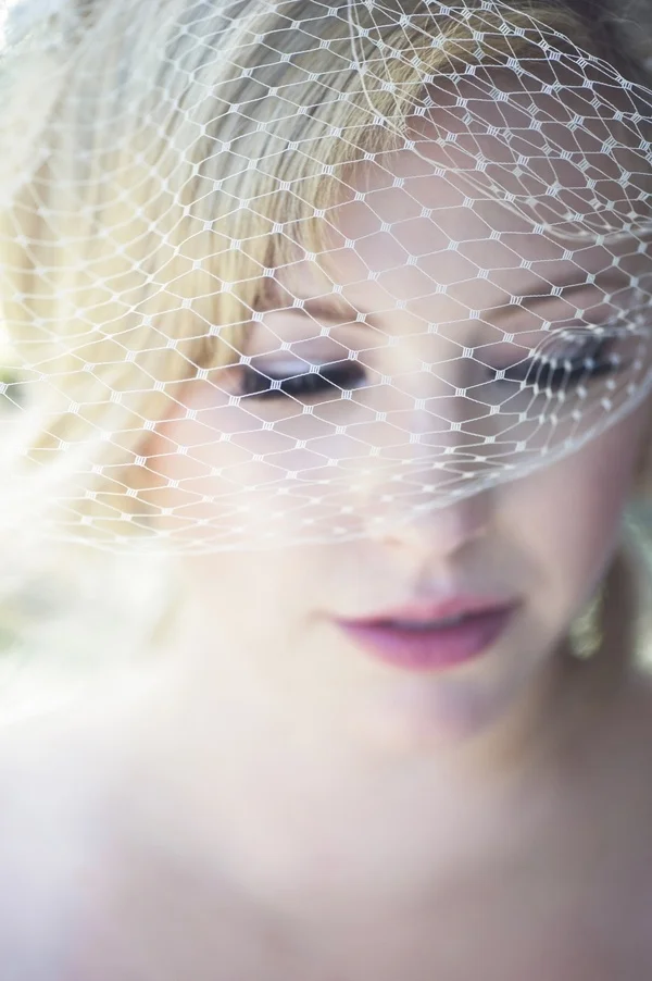 Bride birdcage veil inspiration