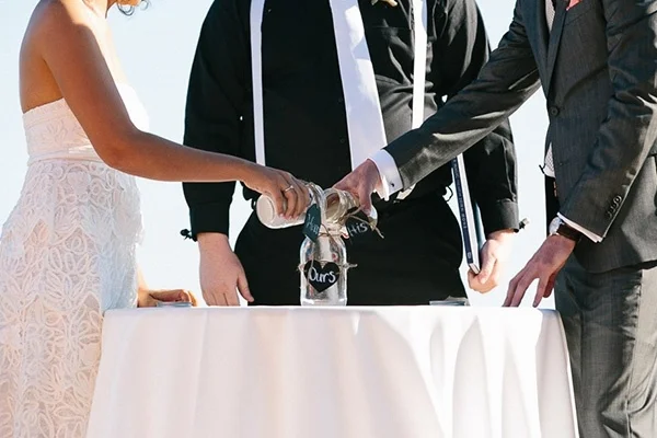 Wedding ceremony in Malibu