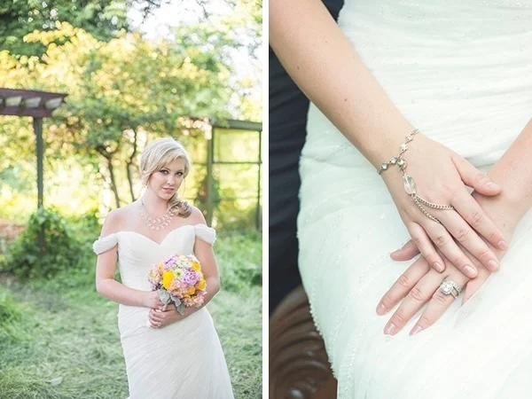Romantic pink and gold styled shoot