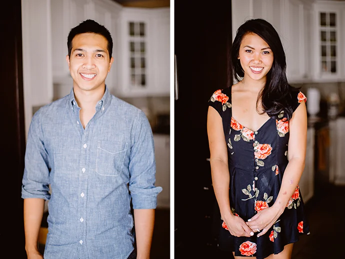 Adorable engagement photo portraits