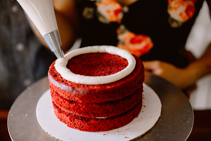 Lovely red velvet cake