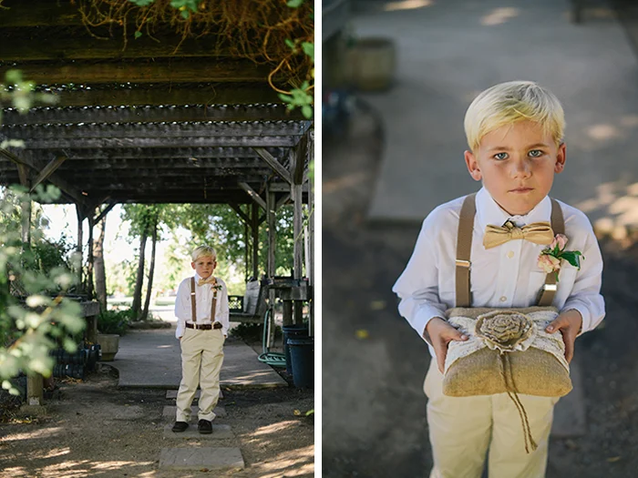 A dapper ringbearer