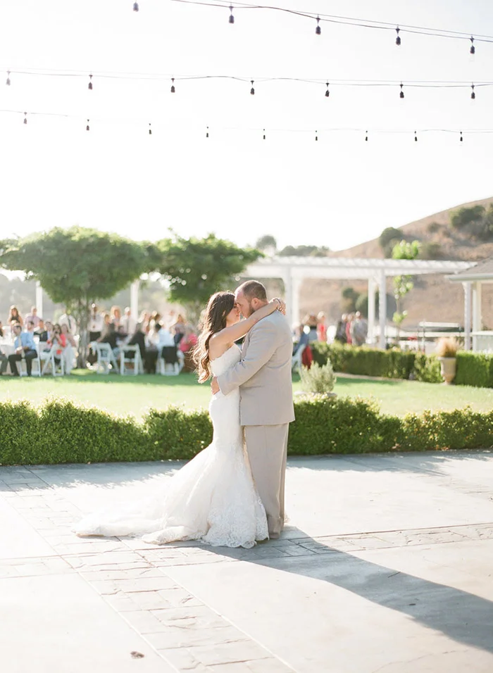 wedding first dance bride and groom photo