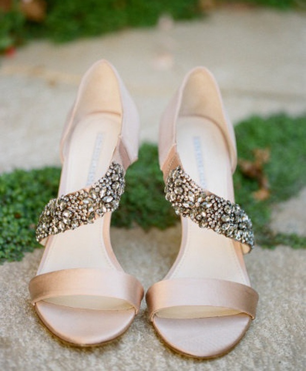 blush pink bridal shoes