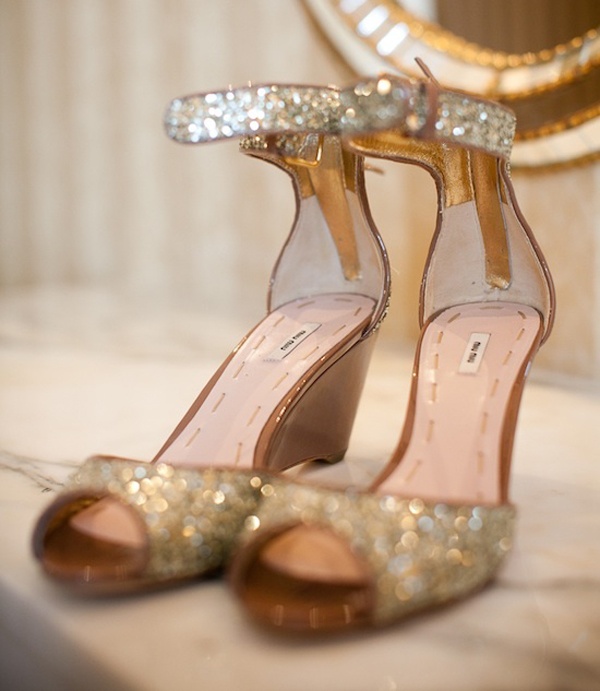 sparkly wedding flats for bride