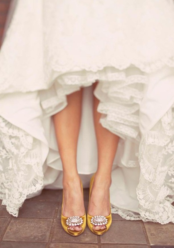 colorful wedding shoes for the bride