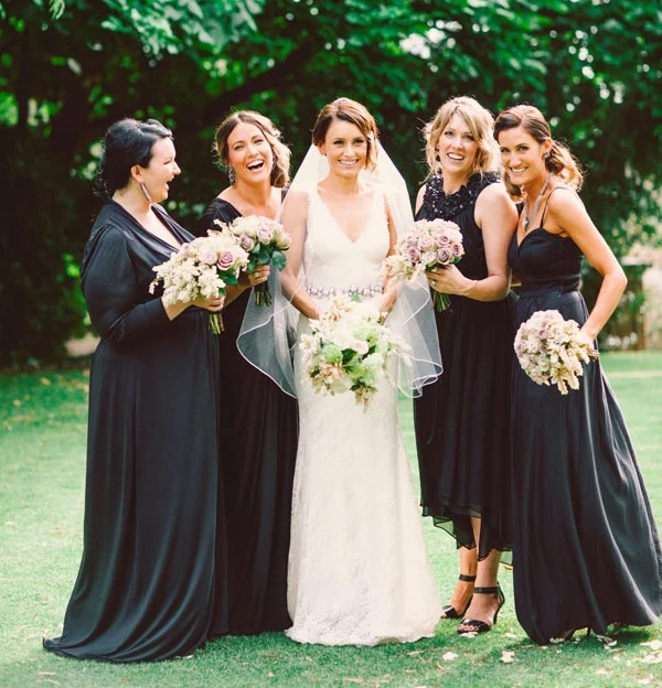 bridesmaid black