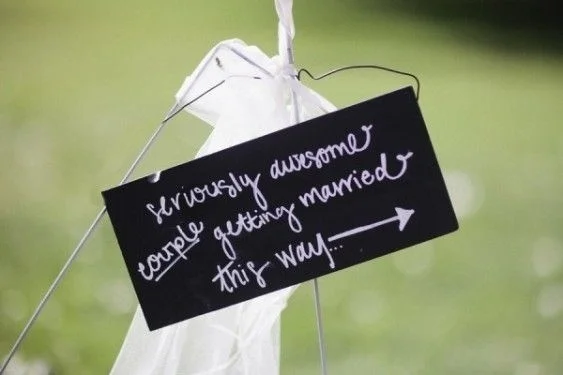 bridal wedding sign