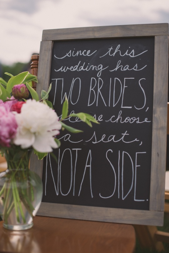 wedding announcement sign