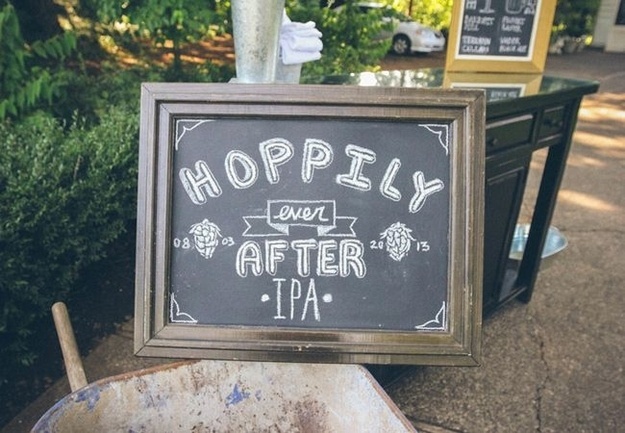fun wedding sign chalkboard