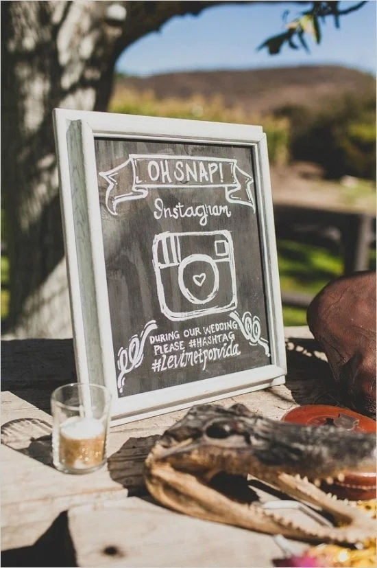 instagram wedding sign