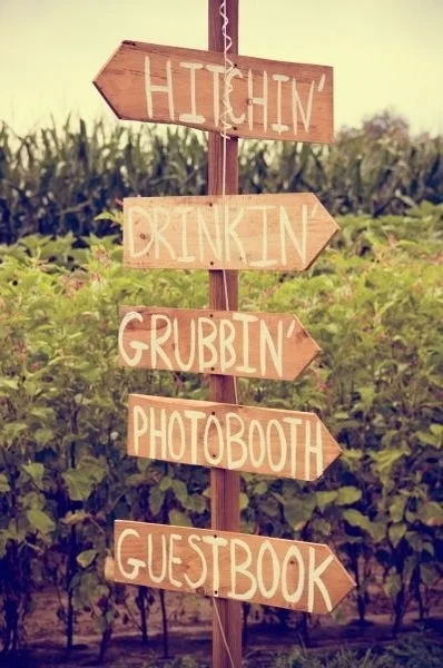 wedding sign