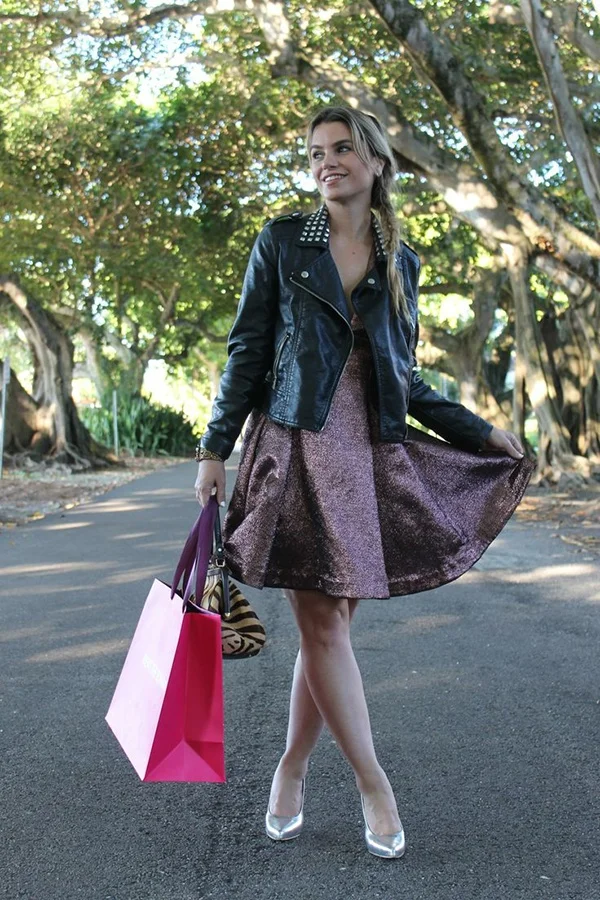 leather jacket wedding guest