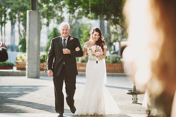 Gorgeous bride at the wedding ceremony
