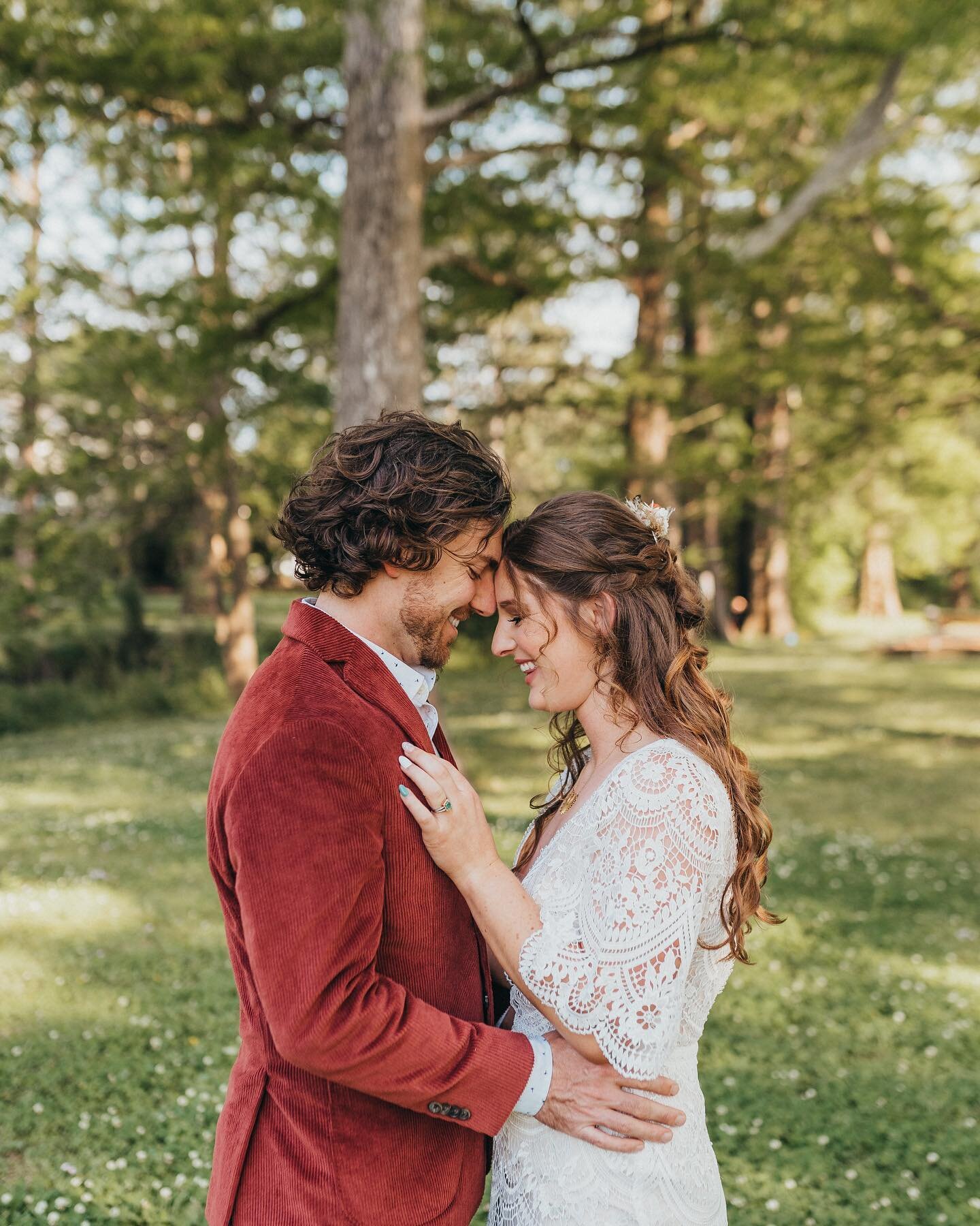 Some sweet moments in their neighborhood park right before these two got married in their backyard &hearts;️