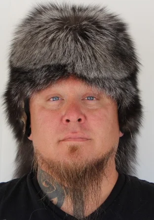silver fox fur hat