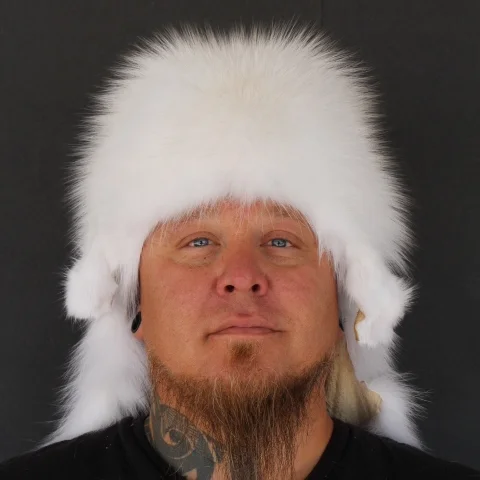 Arctic Fox Mountain Man Fur Hat