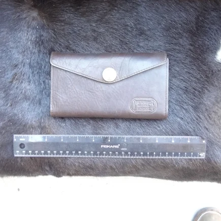 buffalo leather clutch