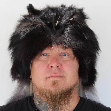 silver fox mountain man hat