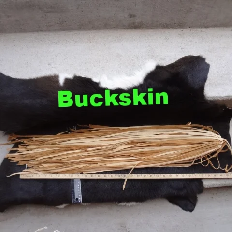 Buckskin leather lace