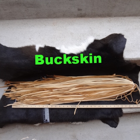 Deer Buckskin Leather Lacing – Straight Cut – 1/2 Inch Wide