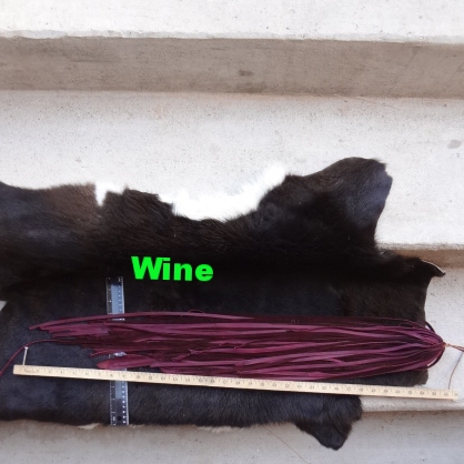 Wine leather lace