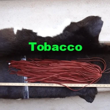 Tobacco leather lace
