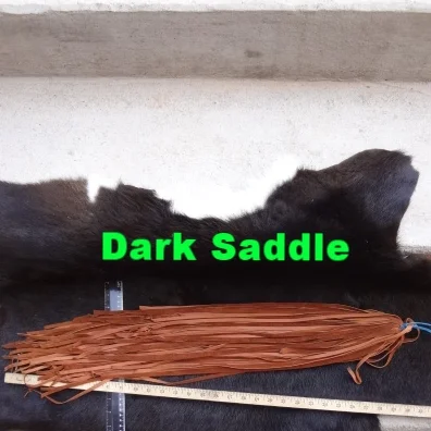 Dark Saddle leather lace